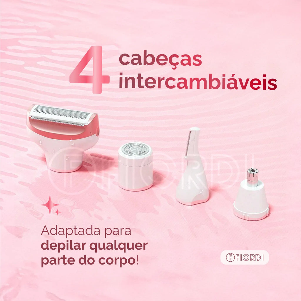 Depilador Elétrico 4 em 1 - DermaFlex®
