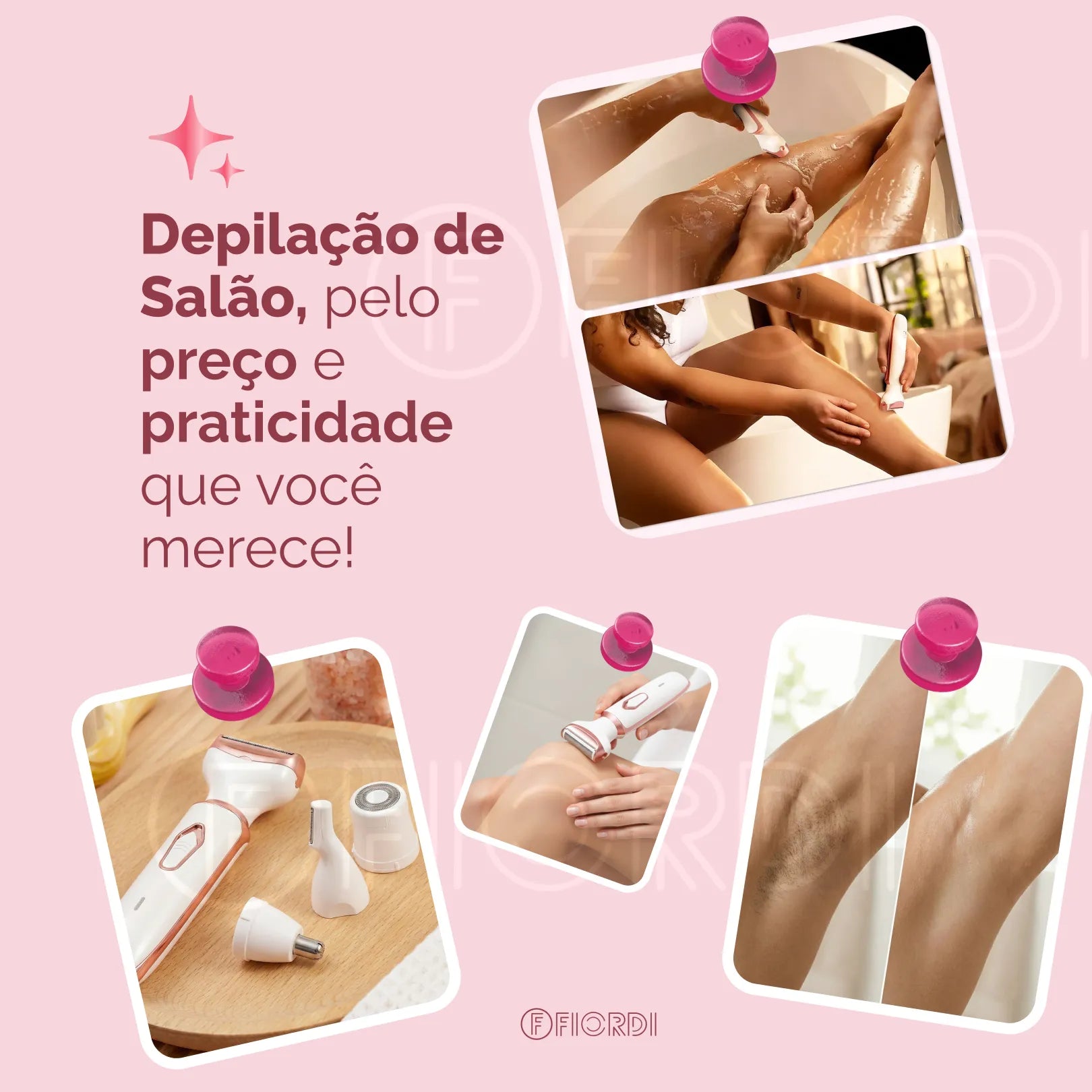 Depilador Elétrico 4 em 1 - DermaFlex®